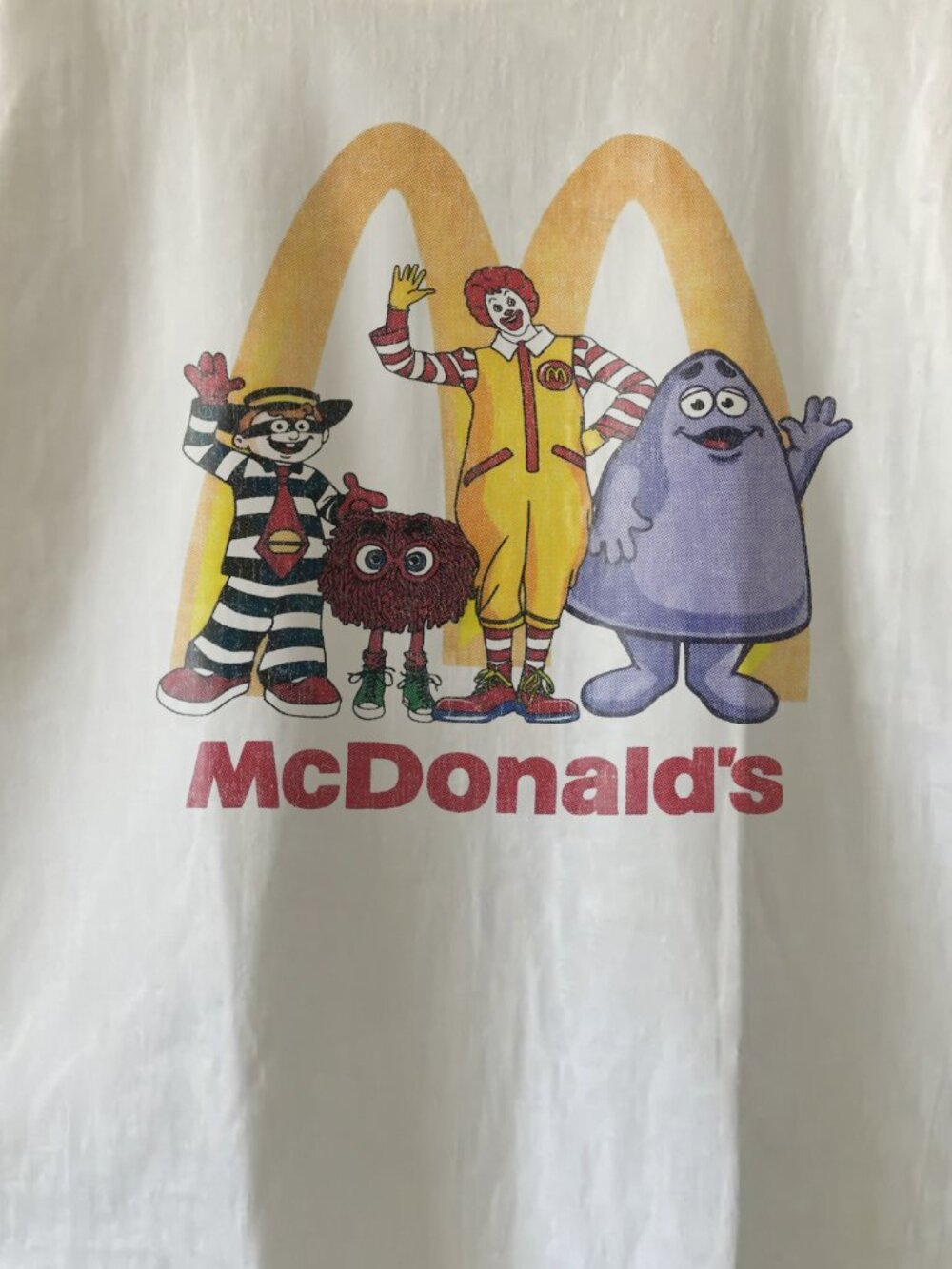 90s McDonalds Family Washed White Tee - Picture 2 of 5